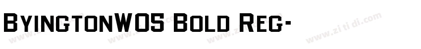 ByingtonW05 Bold Reg字体转换